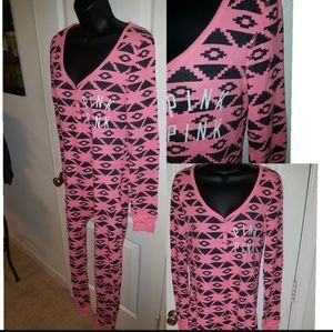 VS PINK Aztec Onesie L Black WORN ONCE sz Large